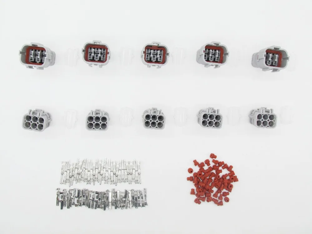 5 Sets KET SWP 1.8 Series 6 Pin MG610335MG640337 Female And Male Way Waterproof Electrical Wire Connector Plug Auto Connector (5)