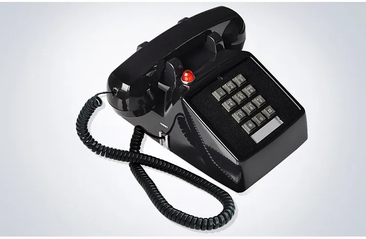 Бежевый/черный/красный телефоны, мода фиксированной стационарный/металл мелодии телефоны bittel-HA25T(2