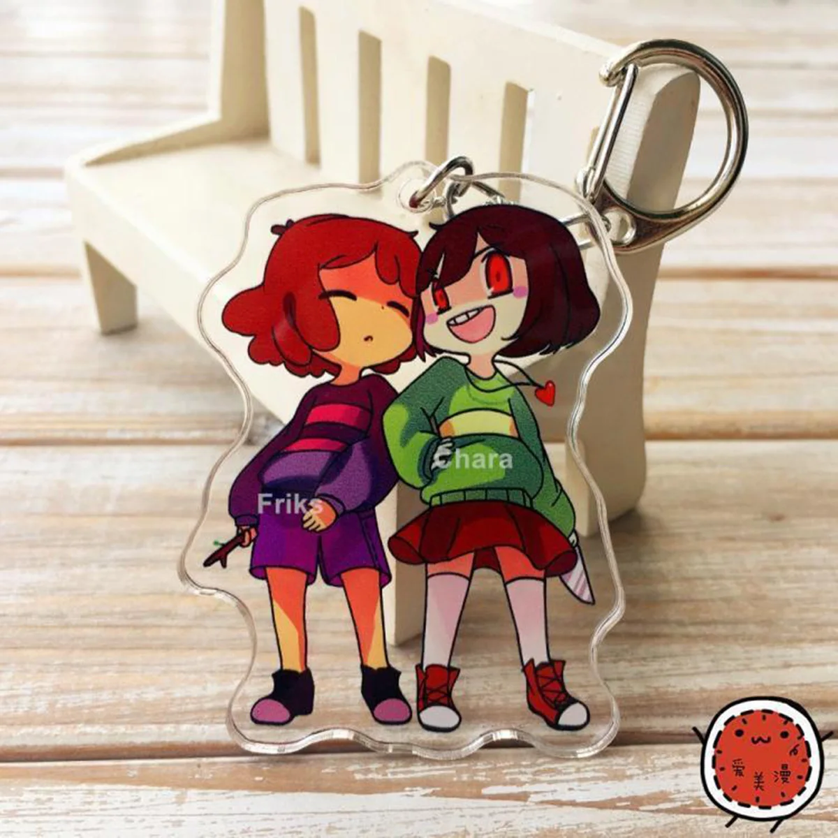 Undertale Sans Frisk Chara Papyrus акриловый брелок для ключей с фигуркой 6 см|Реквизит костюмов|