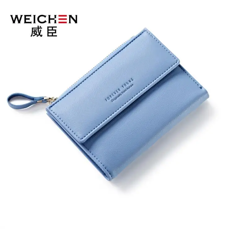 2017 New Female Card Holder Solid Women PU Buckle Wallet Simple Fashion Multi-card Bit Two Fold Standard Wallets Coin Purse | Багаж и