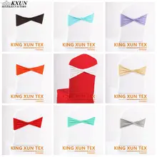 Ложная 20 цветов лайкра лента Подвязка из спандекса для стула свадебное украшение для стула