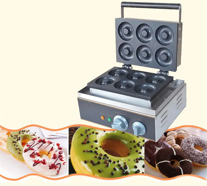 Jamielin Electric Automatic Mini Donut Making Machine Commercial Doughnut Maker Fryer Non-stick Coating | Бытовая техника