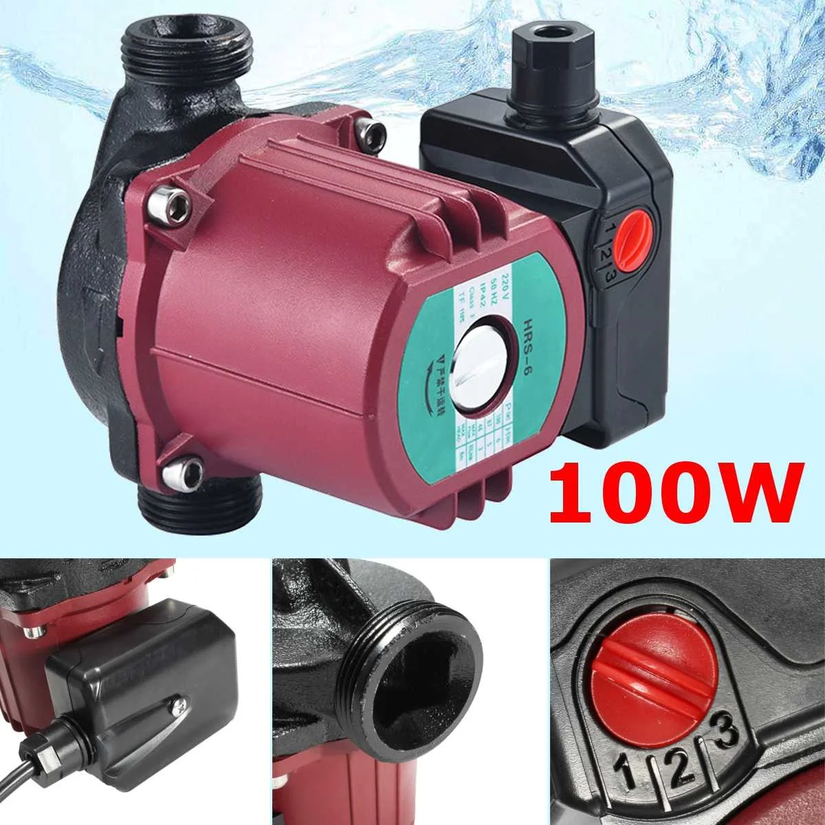 

100W Pump 1.5-inch Floor Heating and Large Flow Shield Pump Central Heating Circulation Pump