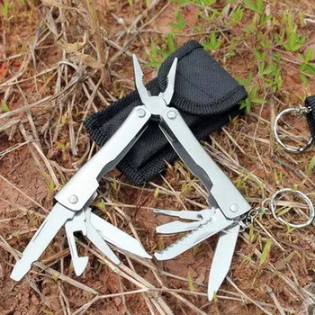

Multifunction Mini Pocket Folding Plier Outdoor Wire Cutter Screwdriver Saw Survival Keychain Hand Tools EDF88