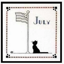 Высокое качество Популярные Счетный Набор для вышивки крестом July black cat 12 месяцев, black cat Национальный день