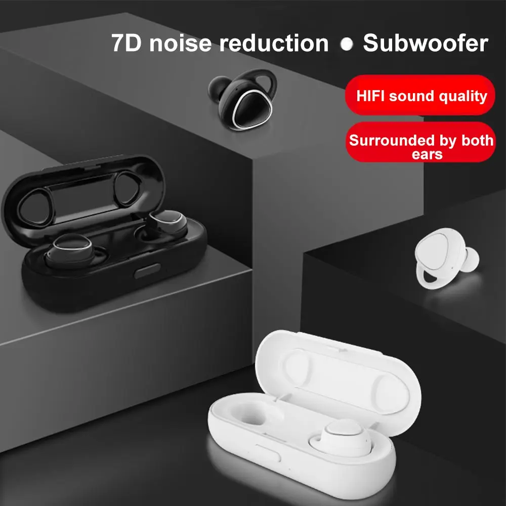Истинные TWS беспроводные наушники Bluetooth 5 0 3D стерео мини Водонепроницаемый