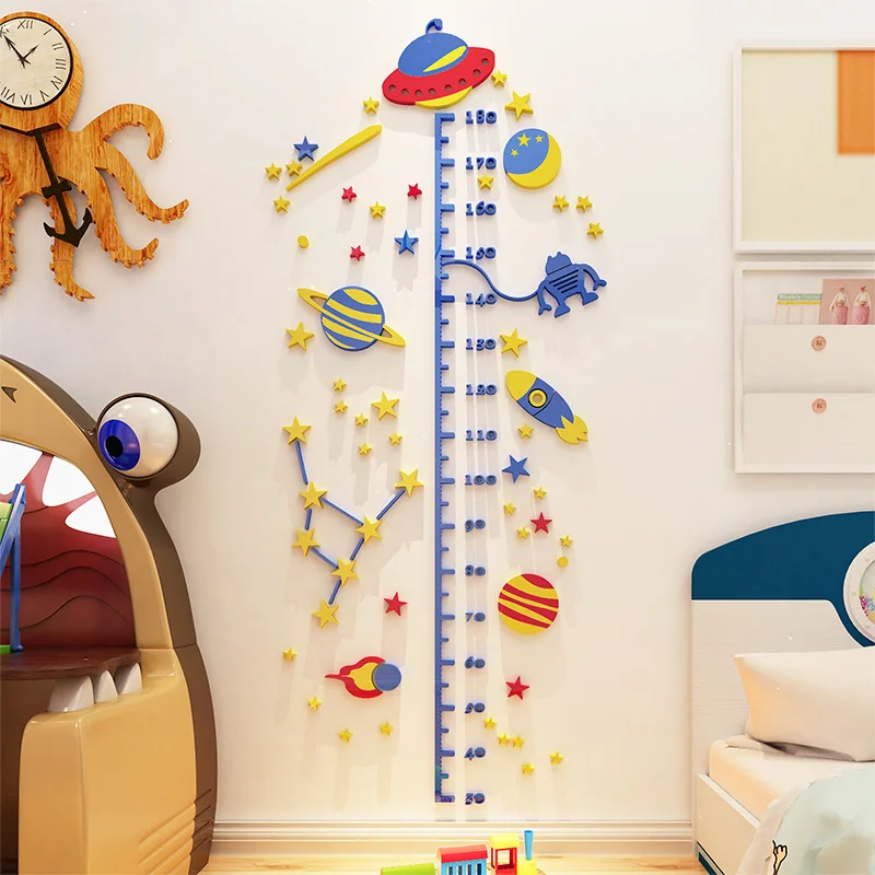 

Children Early Education Space Solar System Wall Sticker Acrylic Stickers Home Decor For Bedroom Living Room Decorative