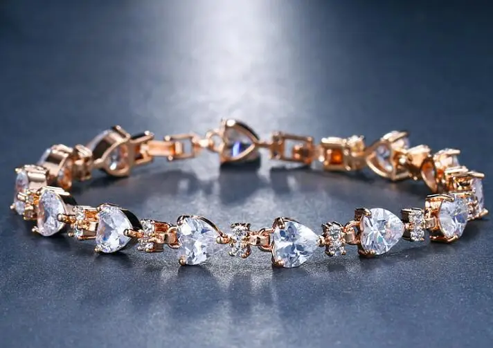 

L1125 Simple Square Bracelet Female Exquisite Platinum Plated Bracelets For Wedding Gift Accessories