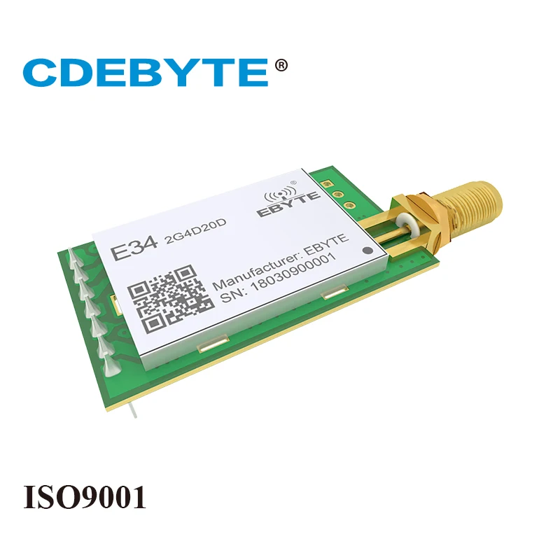 Высокоскоростная дуплексная антенна nRF24L01P 2 4 ГГц 100 мВт Ebyte E34 2G4D20D SMA uhf