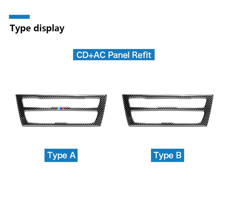 BMW F20 F21 1 Series Accessories Car Interior Carbon Fiber Air Conditioning CD Console Panel Cover Trim Car Styling (2)