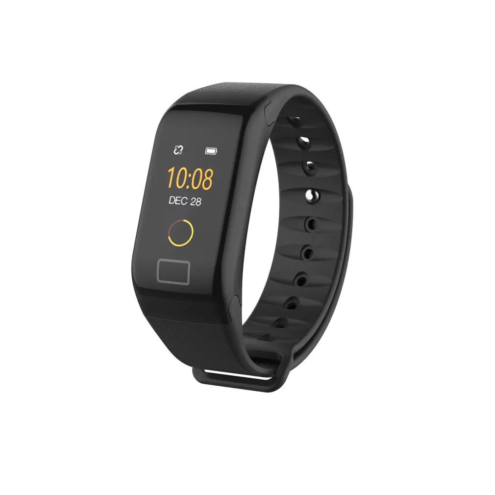 

F1 PLUS 0.96 Inch Color Screen Men Women Smart Wristband Waterproof Heart Rate Fitness Tracker Smart Bracelet