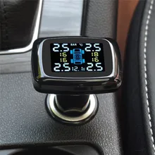 Update Digital Tire Pressure Monitoring System 12V Real Time Professional Wireless Smart font b TPMS b