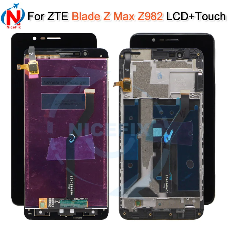 Для ZTE Blade Z Max Z982 ЖК дисплей + сенсорный экран 100% протестированный дигитайзер