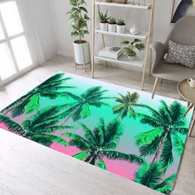 Пальмовые деревья коврики и ковры для детей Детская домашняя гостиная большая Нескользящая Подушка спальня WC кухня пол двери коврики для ванной