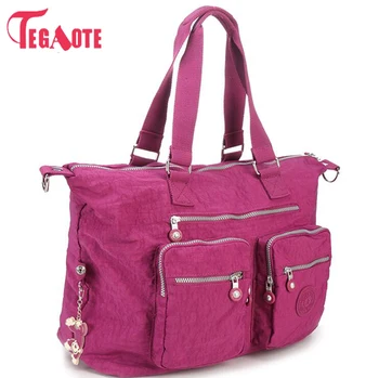 

TEGAOTE 2017 Top-handle Bags Handbag Women Famous Brand Casual Tote Zipper Female Shoulder Bag Solid Summer Beach Bag Sac A Main