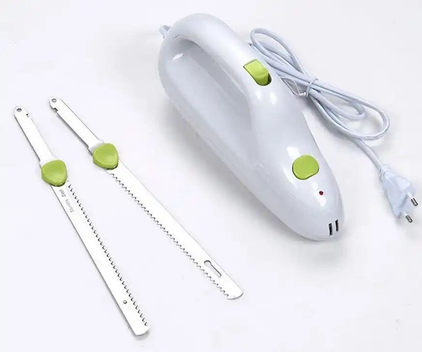 Kitchen Electric Frozen Meat Knife Saw 220240V EU Automatic Kitchen Meat Bread Turkey Knives