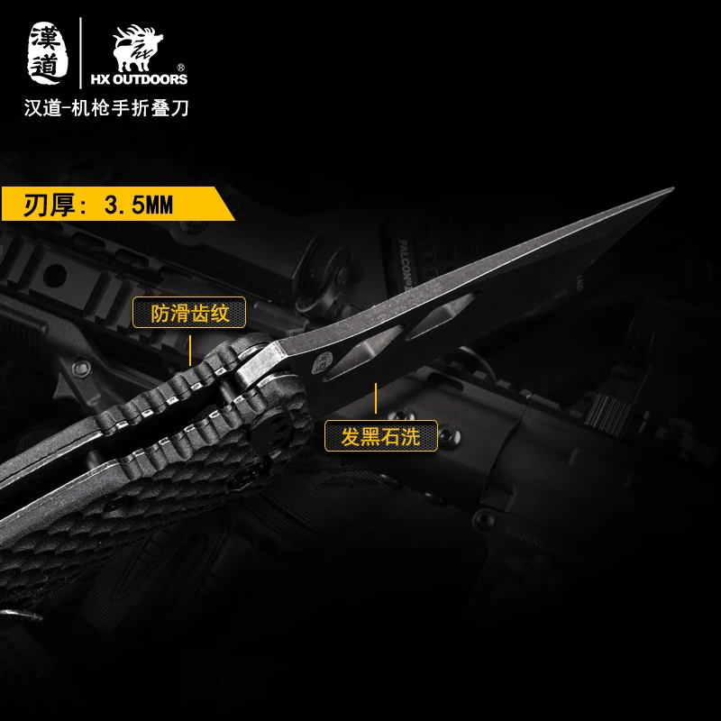 HX Outdoors Camping knives Pocket Knife 440C Steel Tactical Folding Survival Knives EDC Tools Outdoor Three Colors Handle HX Outdoors Camping knives Pocket Knife 440C Steel Tactical Folding Survival Knives EDC Tools Outdoor Three Colors Handle