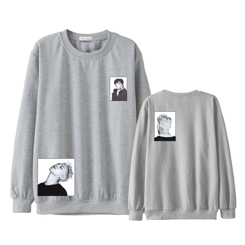 Kpop Bigbang G-Dragon Women Men sweatshirts GD pullover unisex Sweatshirt causal top Jumper New (4)