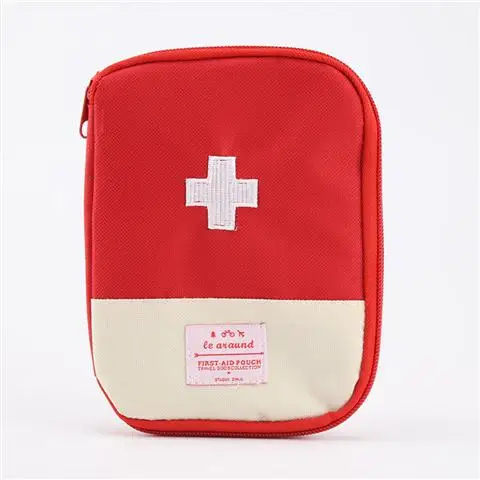 Дорожная аптечка, автомобильная сумка для первой помощи, маленькая медицинская коробка для дома, аварийный набор для выживания на открытом воздухе - Цвет: Красный