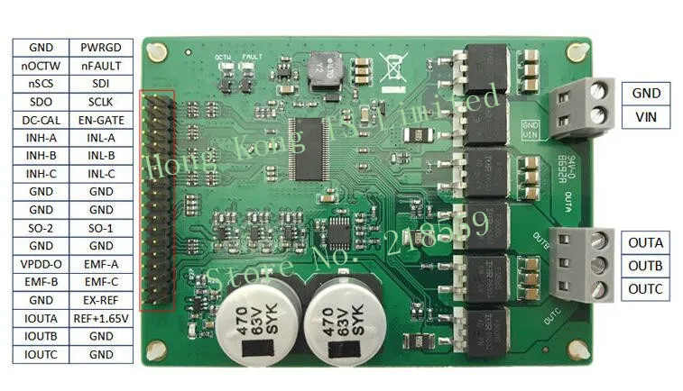 DRV8301 модуль привода двигателя высокой мощности ST FOC векторное управление BLDC бесщеточный/PMSM привод