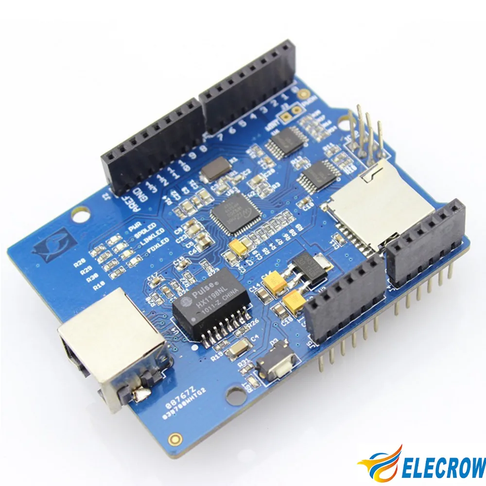 Электрический Ethernet щит W5200 для Arduino UNO R3 Mega 2560 R3 Интернет умный домашний интерьер DIY Kit