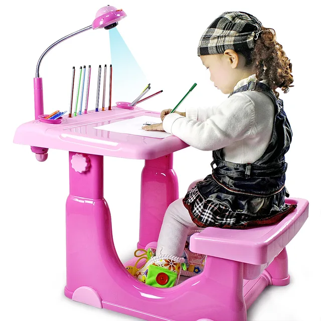 Child furniture kindergarten desks desk plastic table lift projector