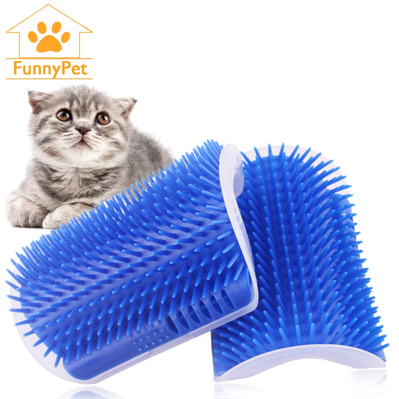 Cats Self Groomer Comb Brush Corner Cat Massage Pet Grooming Brush With