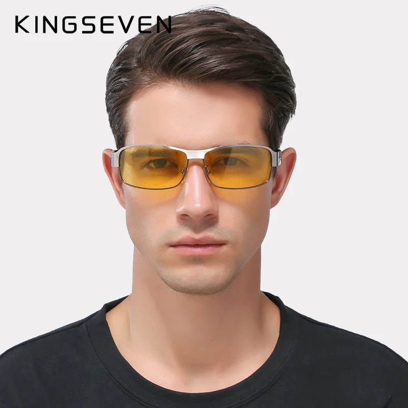 Мужские солнцезащитные очки KINGSEVEN модные для вождения автомобиля фирменный