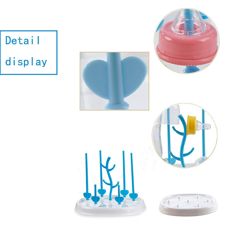 Портативный Детские сушилка бутылок Съемный младенческой бутылочка для кормления очистки Вертикальная сушилка стойку Drainer полезные инструменты для кормления