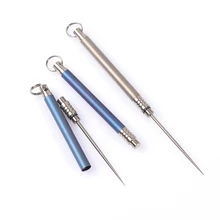 Креативная титановая металлическая портативная зубочистка и коробка персональная наружная портативная зубочистка коробка