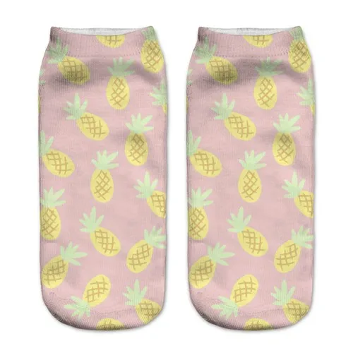 3D Plantlife cactus Women Creative Printed Socks Female Pug Chicken Funny Socks Burger Multicolor Fruit Socks Girl Graffiti 9