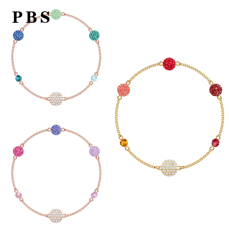 

PBS High Quality 1:1 Exquisite Swa Jewelry 2019 New Color Bubble Bracelet Logo Free Free Delivery Manufacturers Wholesale