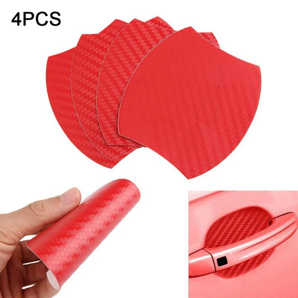 

4PC Car Door Sticker Scratches Resistant Cover Body Decoration Auto Handle Prote Whosale Drop Shipping
