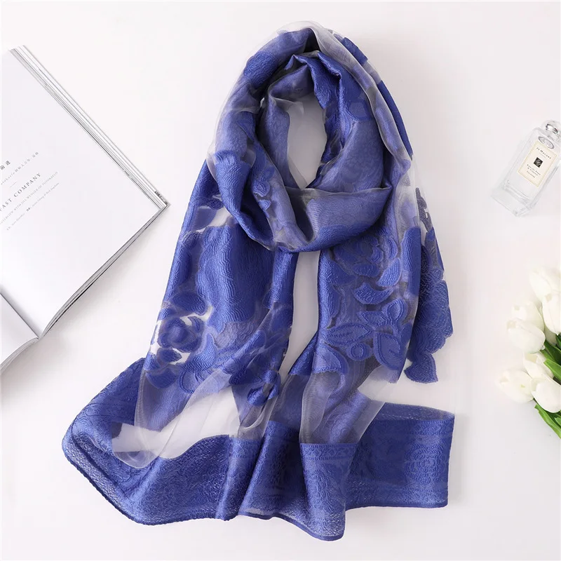 2018 design brand women scarf fashion summer silk scarves for ladies