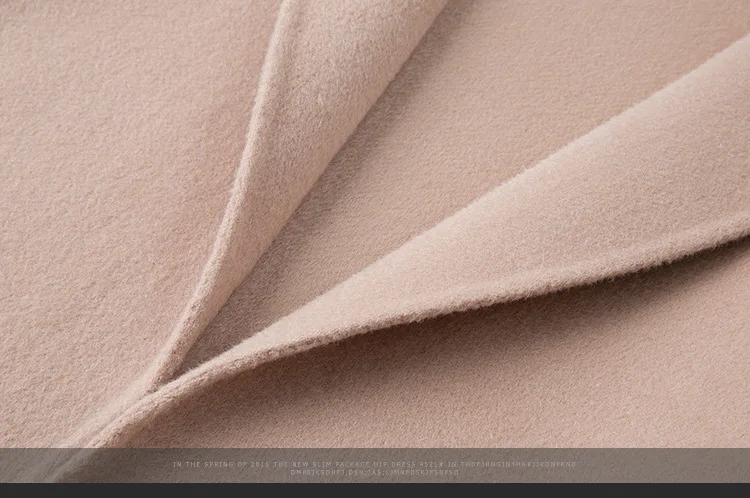 Женская двухслойная шерстяная ткань кашемировое пальто культивировать свой темперамент нового фонда Осень Зима длинное шерстяное пальто