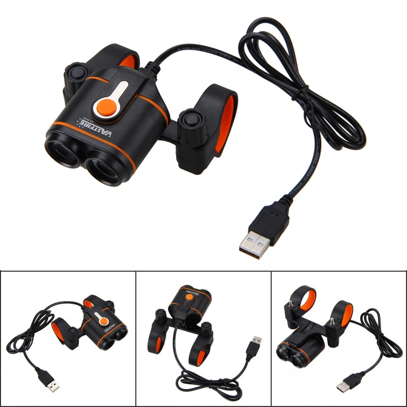 10000LM 2X Светодиодный фонарь для велосипеда USB двойная велосипедная фара ночная
