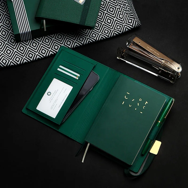 

Bandage design Notebook white collar Business Meeting Office convenient Carry on Multifunctional Notepad Planner Agenda Gift A6