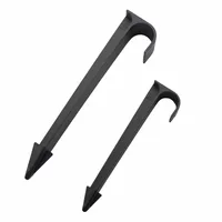10pcs "C" Shape Ground Stakes for DN16,DN20 pipe Drip Irrigation hose tube holder Brackets garden water connector 1