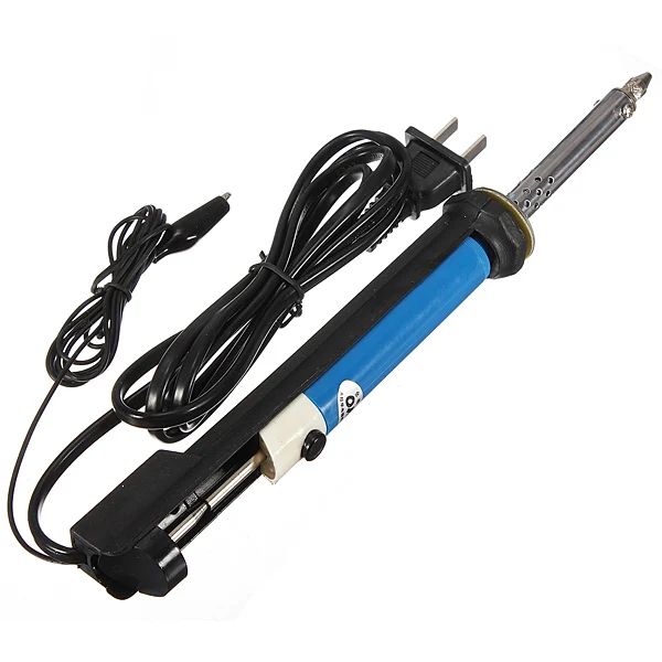 2in1 Electric Vacuum PCB Solder Sucker Desoldering Pump Iron Tool US Plug Welding Tool 30W 220V 50Hz