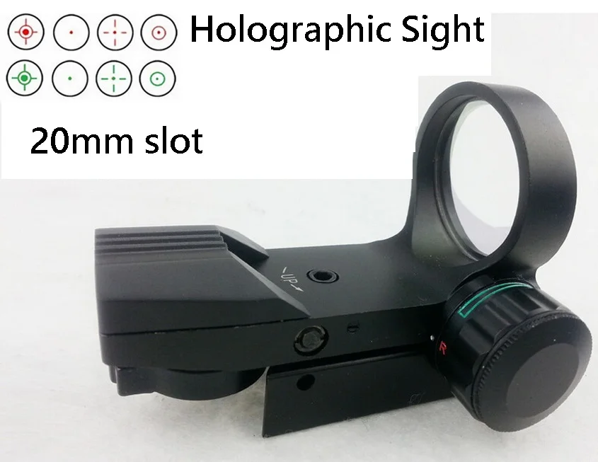 ФОТО Holographic Sight   Red And Green Outdoor Hunt Birds Collimator Lens Optics