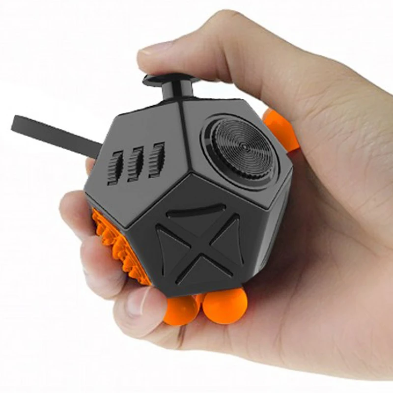 Adulto 12 Lado Inquietações Rebiks Alívio do Estresse Magia Puzzle Cube cubos Squeeze Fun Game MINI EDC Brinquedos Para Crianças Crianças alivia