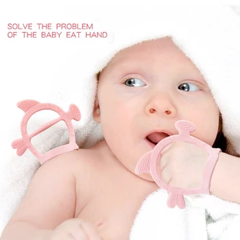 

1pc Silicone Free Cartoon Animals Baby Teething Soft Baby Teethers