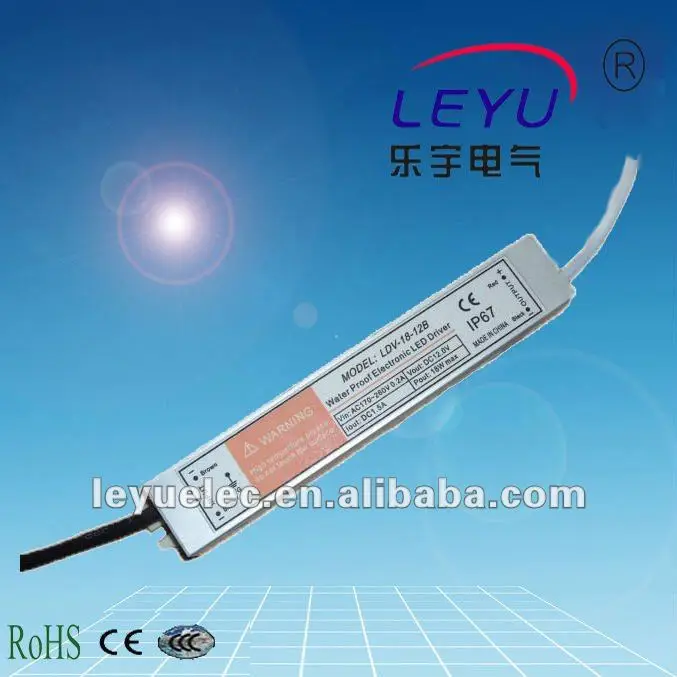 

Waterproof function AC DC single output 24v 18w IP67 switching power supply 100% quality guarantte
