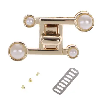 

Bag Accessories New Clasp Turn Lock Twist Locks Metal Hardware For DIY Handbag Bag Buckles Purse Accessories