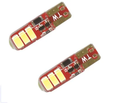 

HYD T10 LED W5W 6W 6000K Cars From Can bus Light-Emitting Diodes 5630 Independent Led Bulb The white blasting flash Auto Lamp