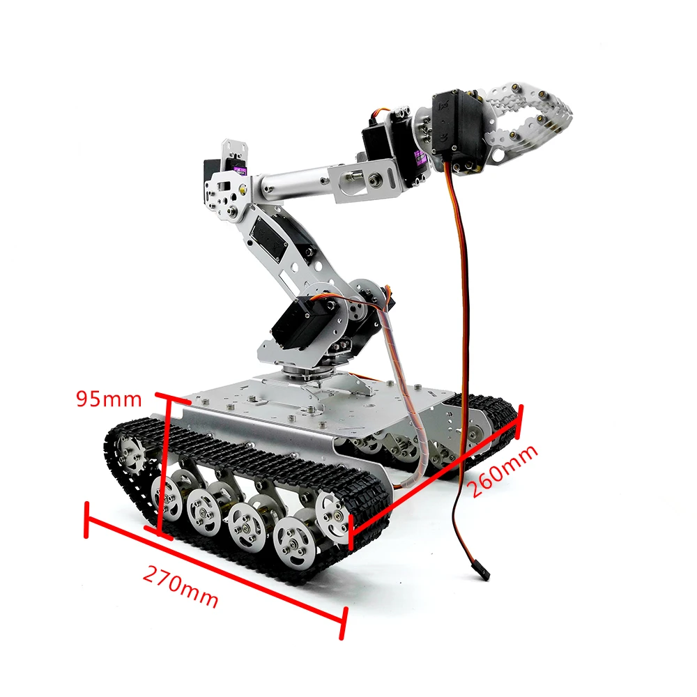 Бак из алюминиевого сплава с 7 DOF транспортным роботом TS002.ABB рука робота. 8 шт. сервопривод с высоким крутящим моментом для робота DIY