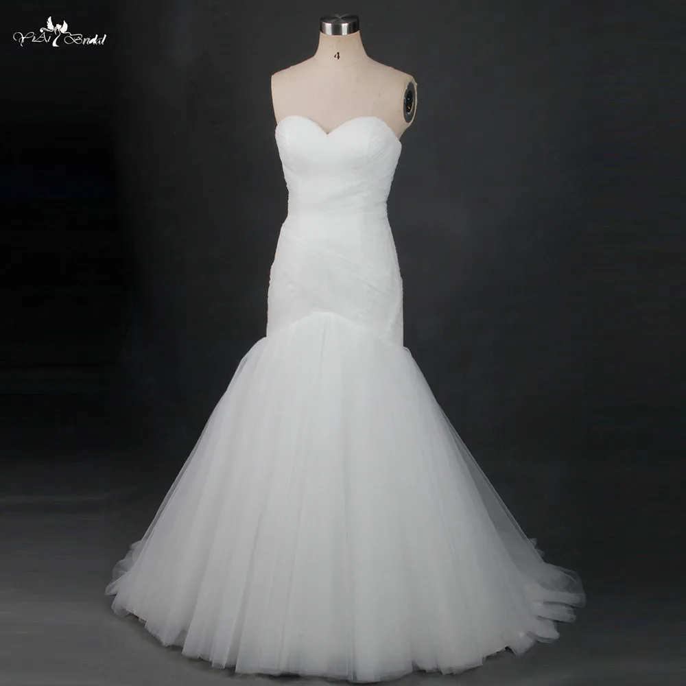 TW0187 2018 Vestido De Novia Милая плиссированная свадебное платье реальные фотографии Свадебные платья русалки