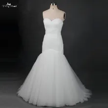 TW0187 2018 Vestido De Novia Sweetheart Pleat Bridal Wedding Gown Real Photos Mermaid Wedding Dresses
