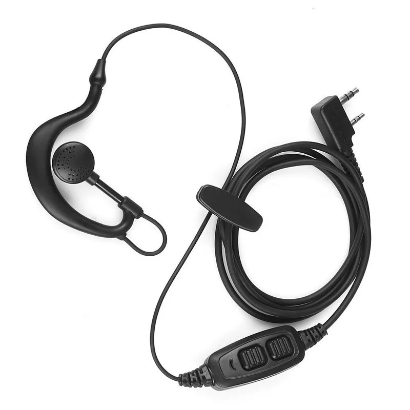 2 Pin Ear Hook Dual PTT Mic Speaker гарнитура для Baofeng UV-82 UV82L UV-89 UV 82 | Электроника