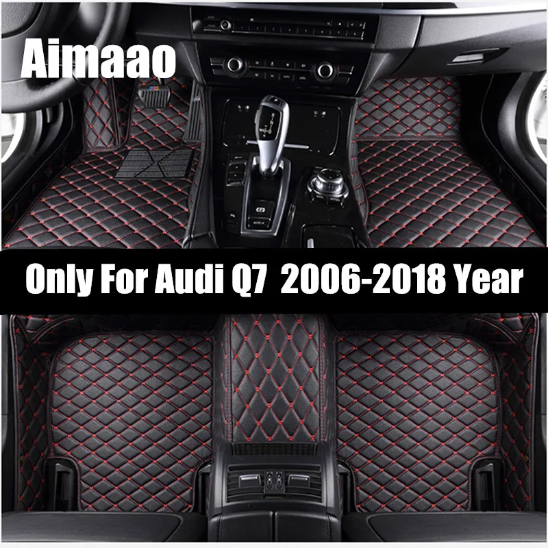 Aimaao mat leather car floor mats for Audi Q7 2006 2007 2014 2015 2016